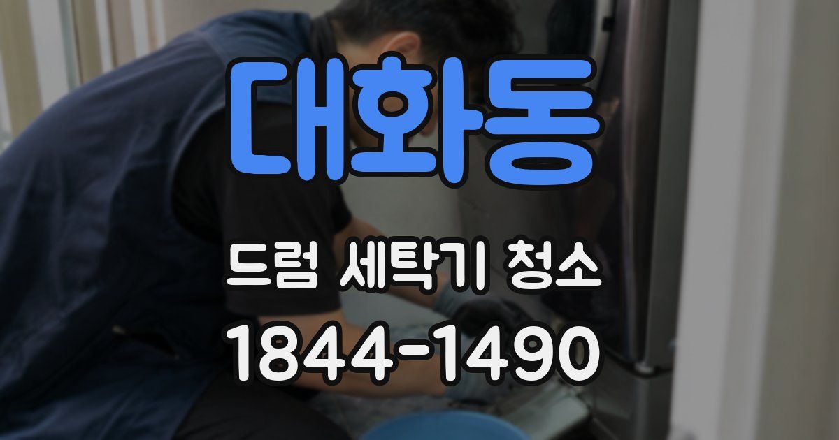대화동 드럼 세탁기 청소