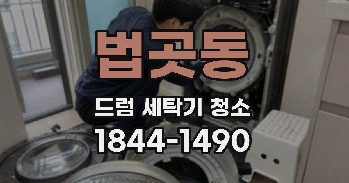 법곳동 드럼 세탁기 청소