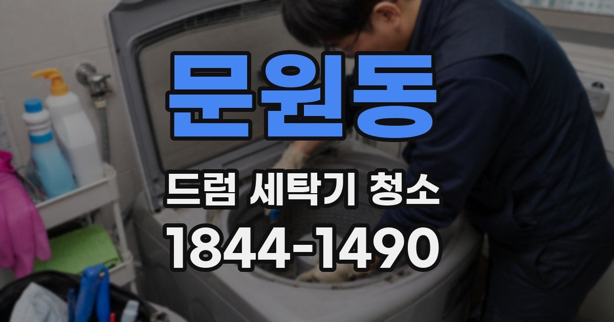 문원동 드럼 세탁기 청소