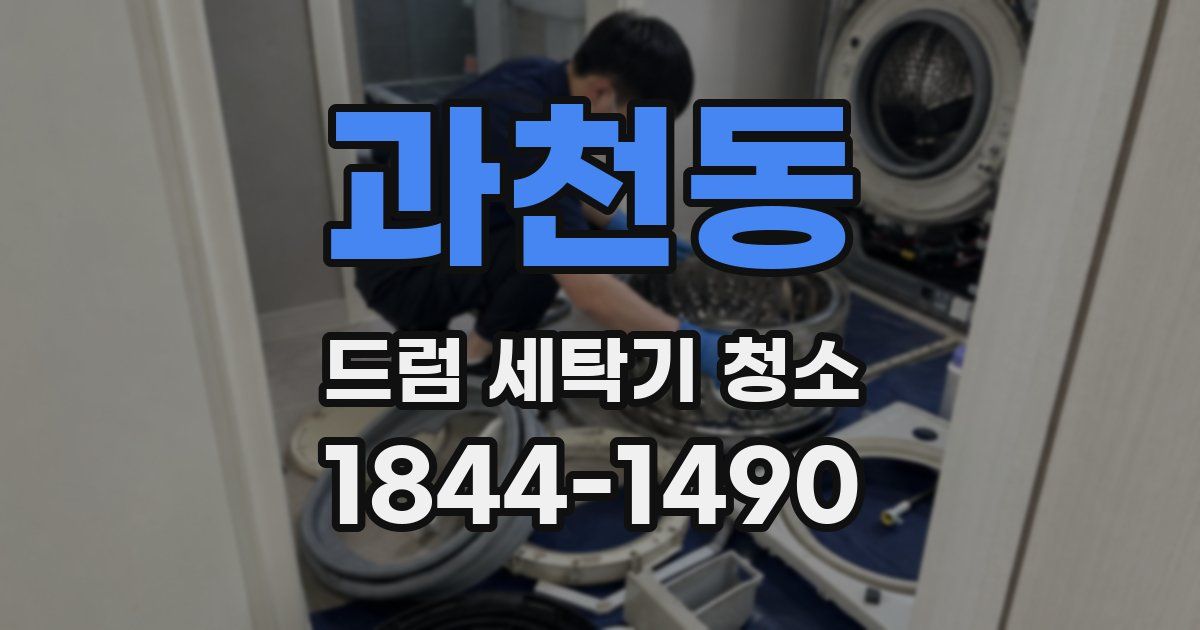 과천동 드럼 세탁기 청소
