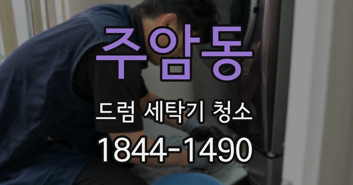 주암동 드럼 세탁기 청소
