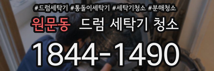 원문동 드럼 세탁기 청소