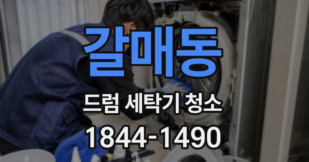 갈매동 드럼 세탁기 청소
