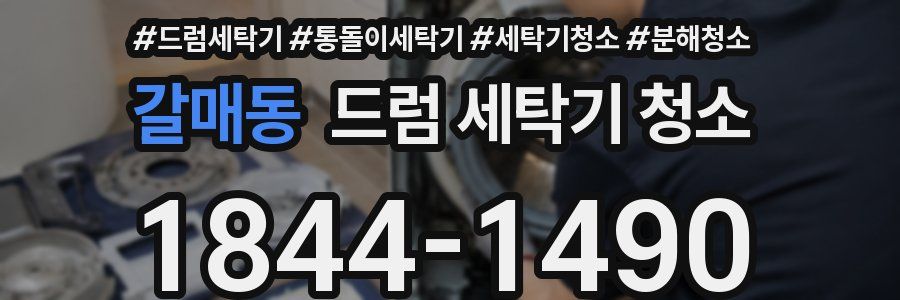 갈매동 드럼 세탁기 청소