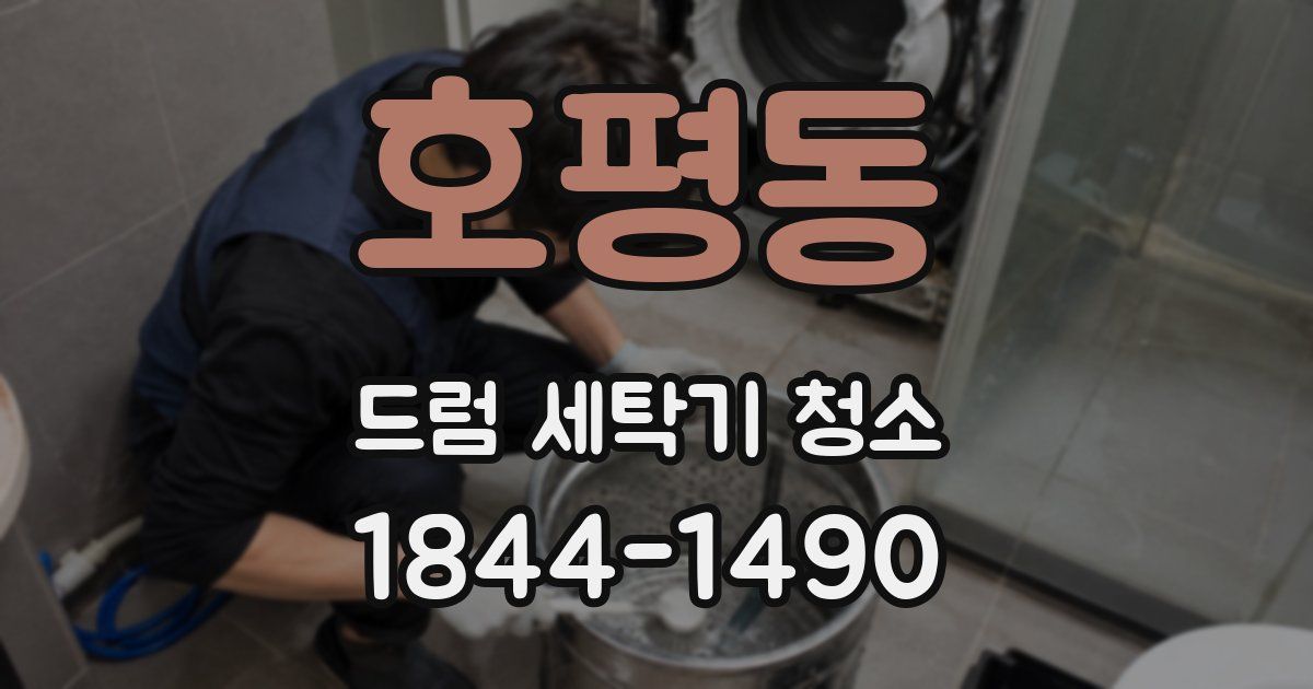 호평동 드럼 세탁기 청소