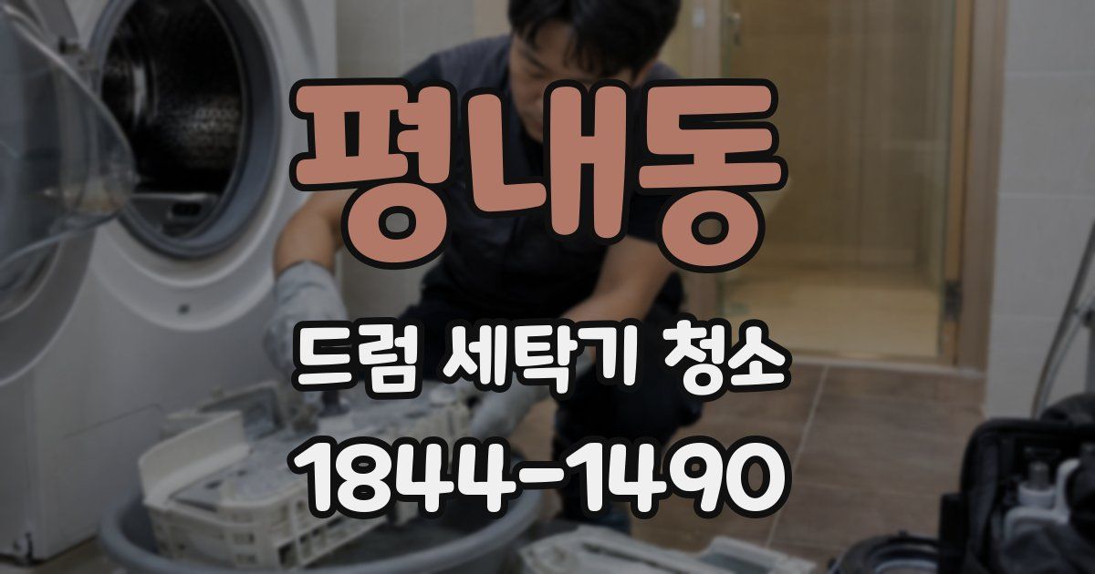 평내동 드럼 세탁기 청소