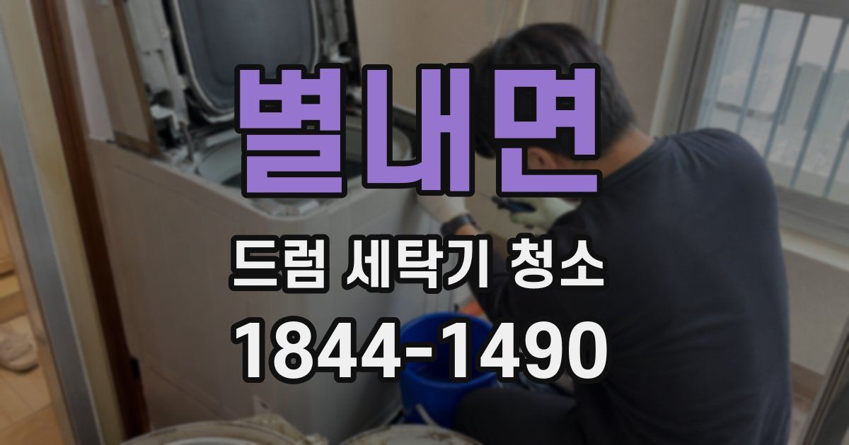 별내면 드럼 세탁기 청소