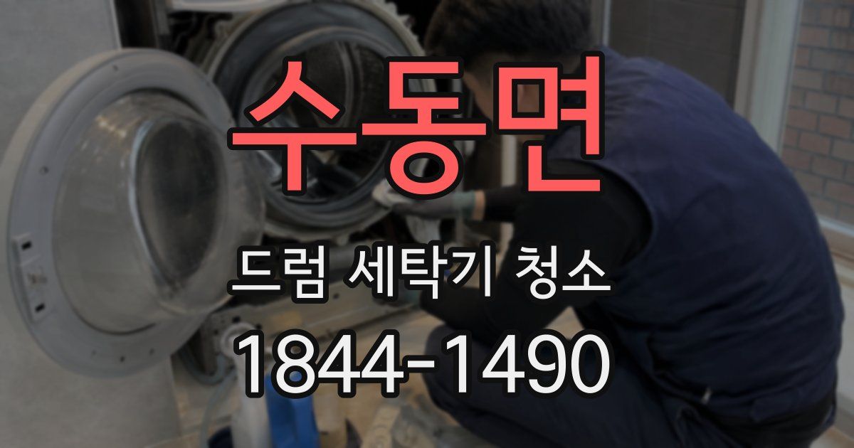수동면 드럼 세탁기 청소