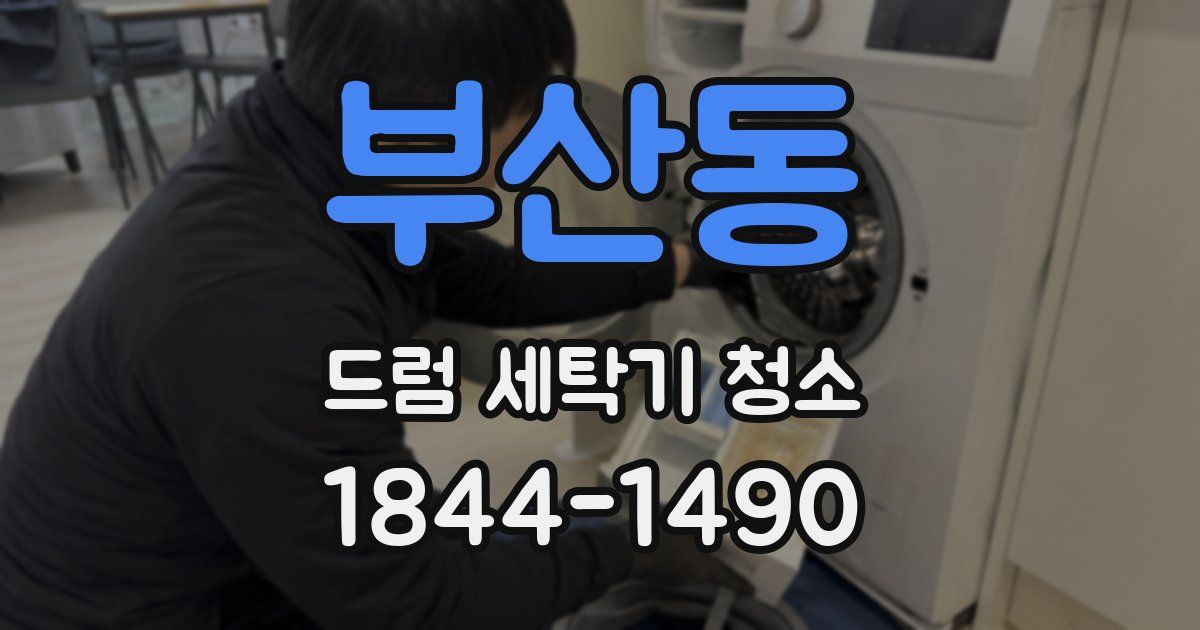 부산동 드럼 세탁기 청소