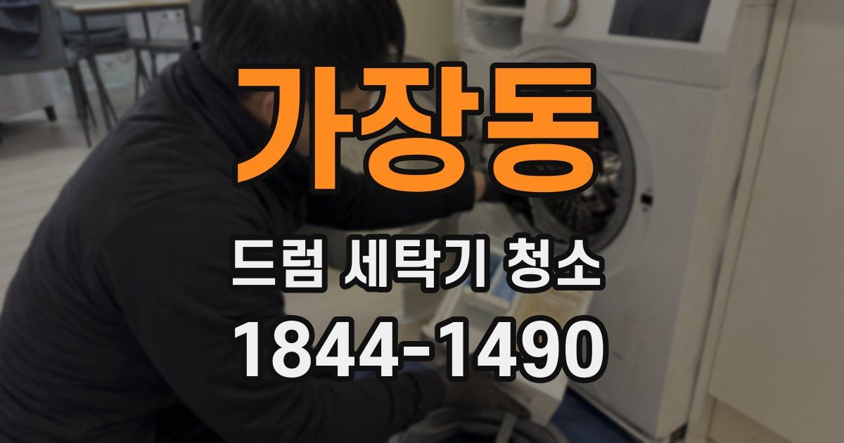 가장동 드럼 세탁기 청소