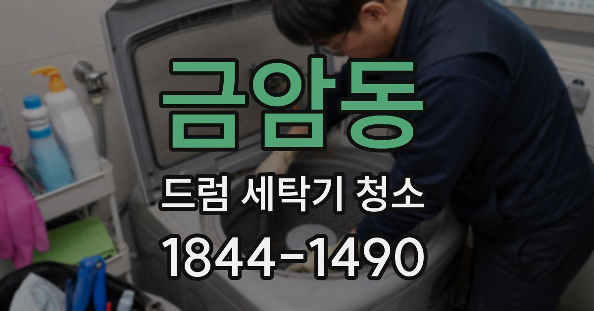 금암동 드럼 세탁기 청소