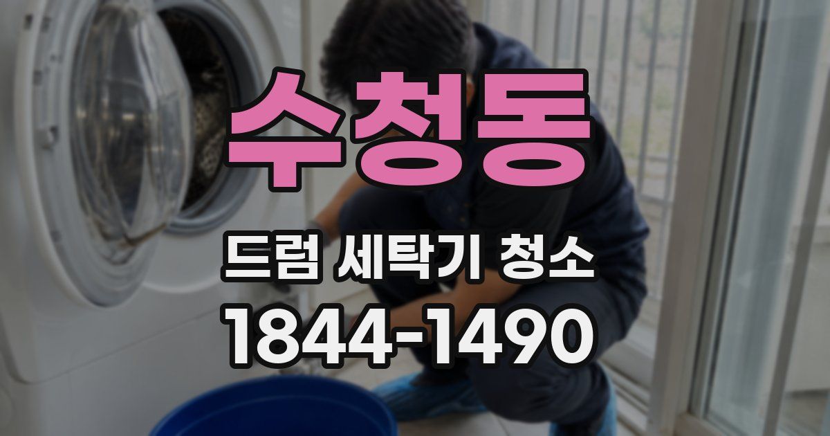수청동 드럼 세탁기 청소