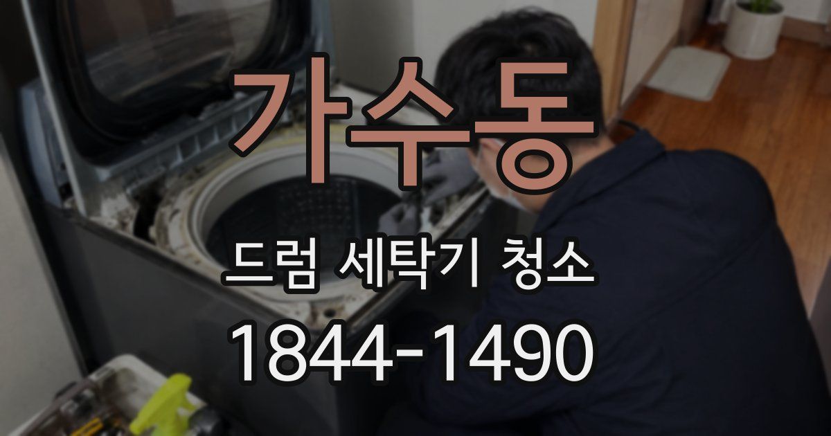 가수동 드럼 세탁기 청소