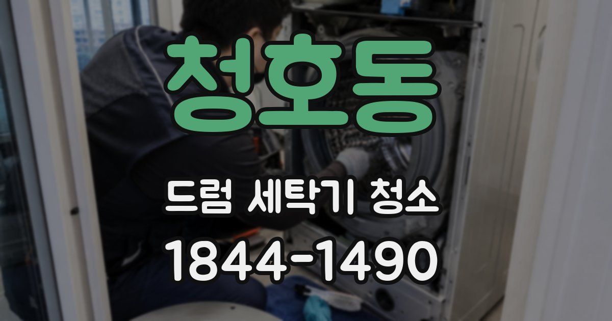 청호동 드럼 세탁기 청소