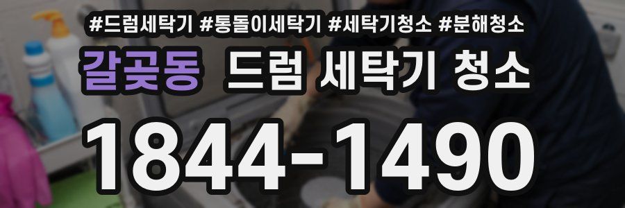 갈곶동 드럼 세탁기 청소