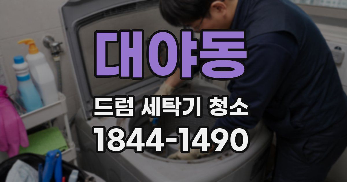 대야동 드럼 세탁기 청소