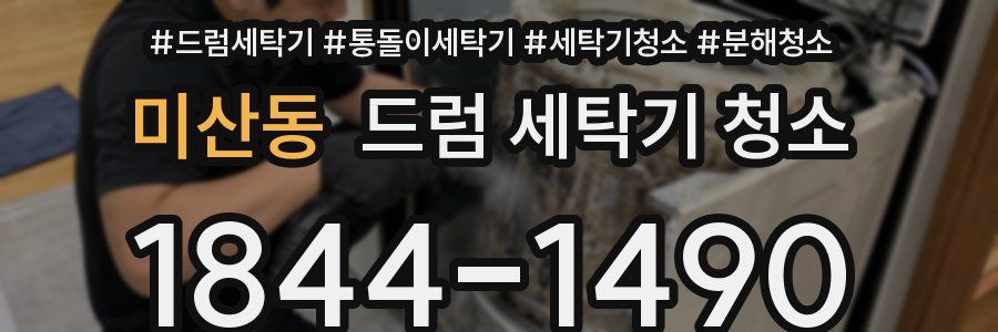 미산동 드럼 세탁기 청소