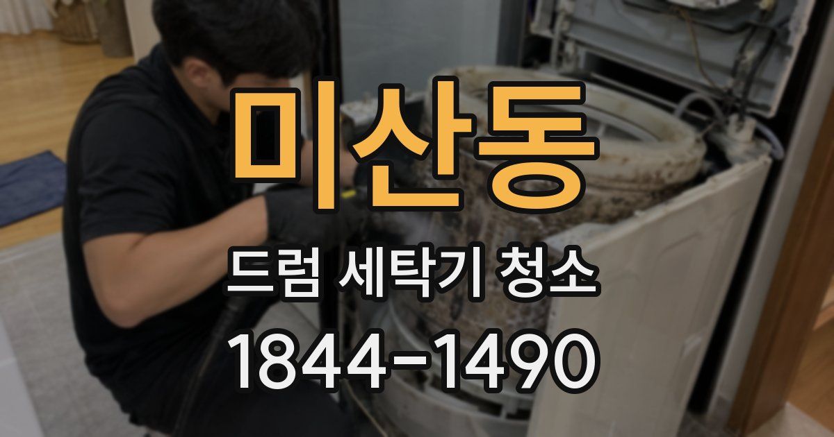 미산동 드럼 세탁기 청소