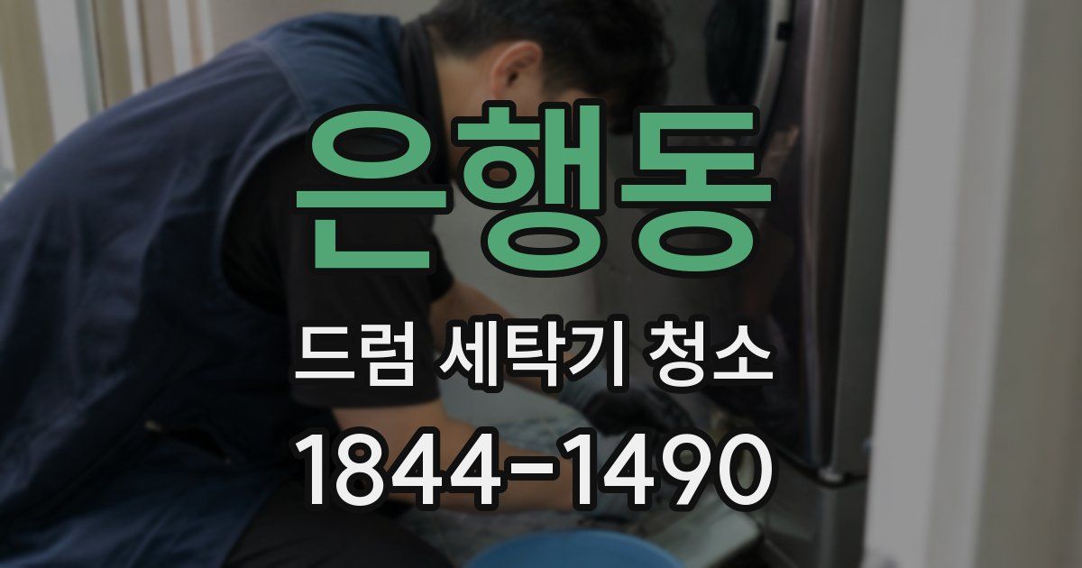 은행동 드럼 세탁기 청소