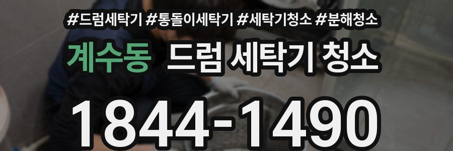 계수동 드럼 세탁기 청소