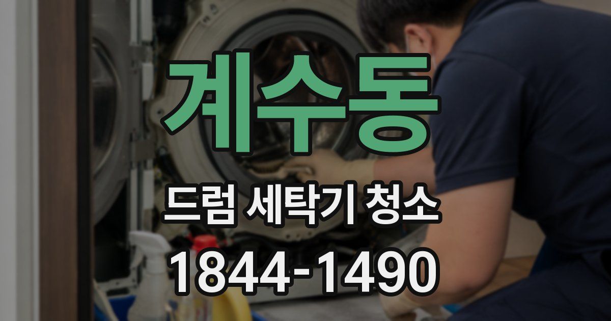 계수동 드럼 세탁기 청소