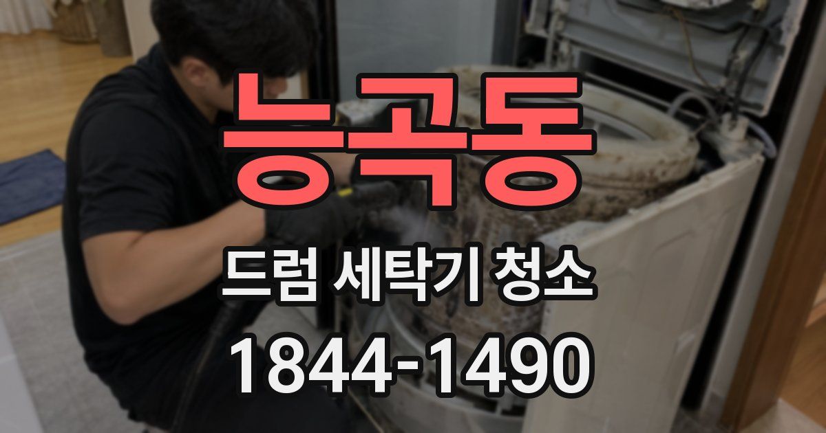 능곡동 드럼 세탁기 청소