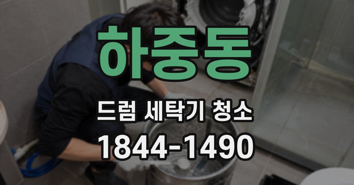 하중동 드럼 세탁기 청소