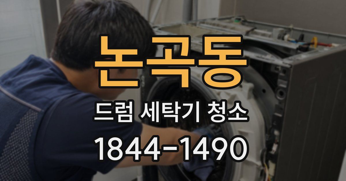 논곡동 드럼 세탁기 청소