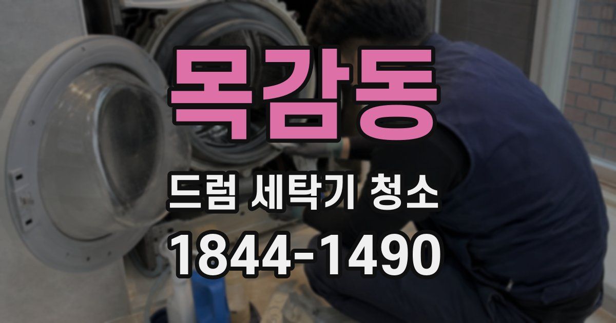 목감동 드럼 세탁기 청소