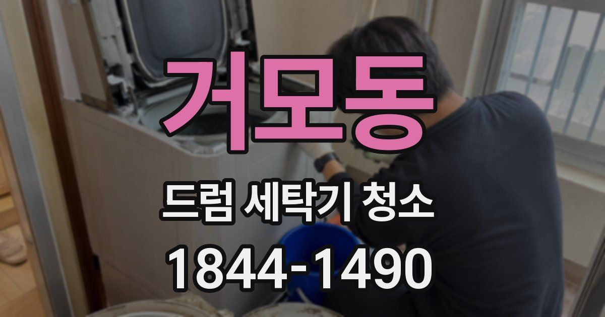 거모동 드럼 세탁기 청소
