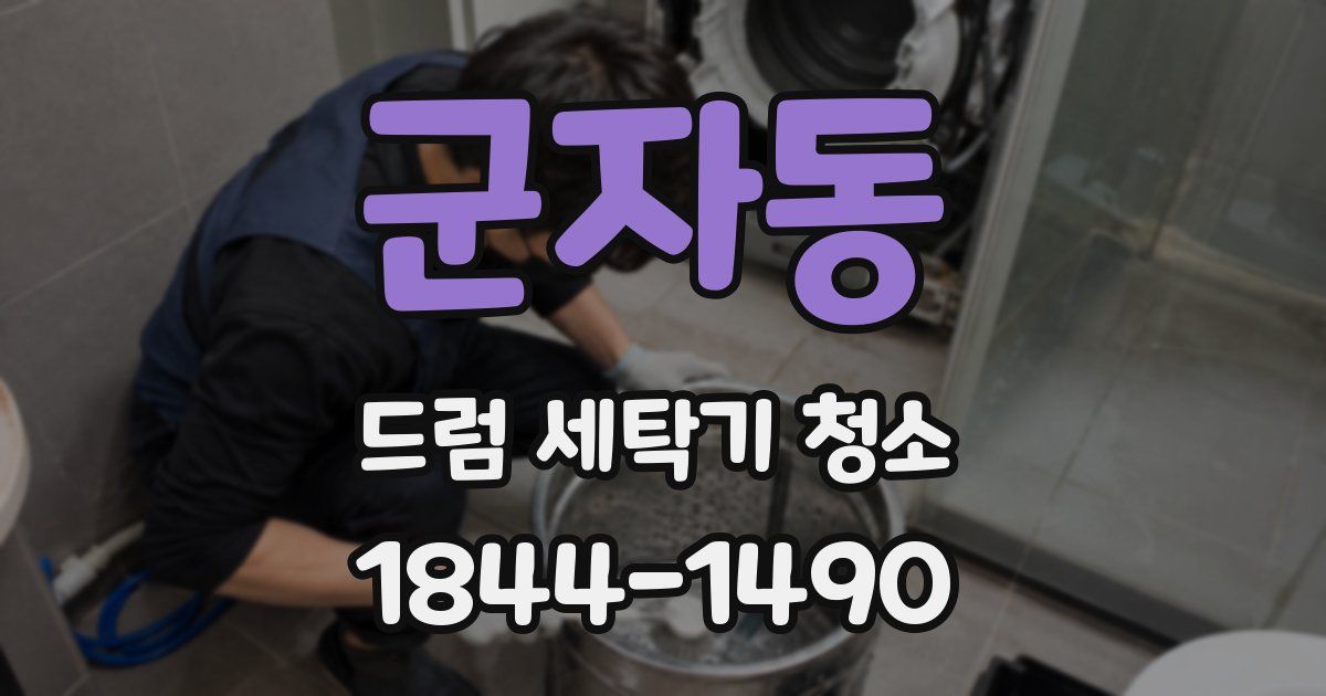 군자동 드럼 세탁기 청소