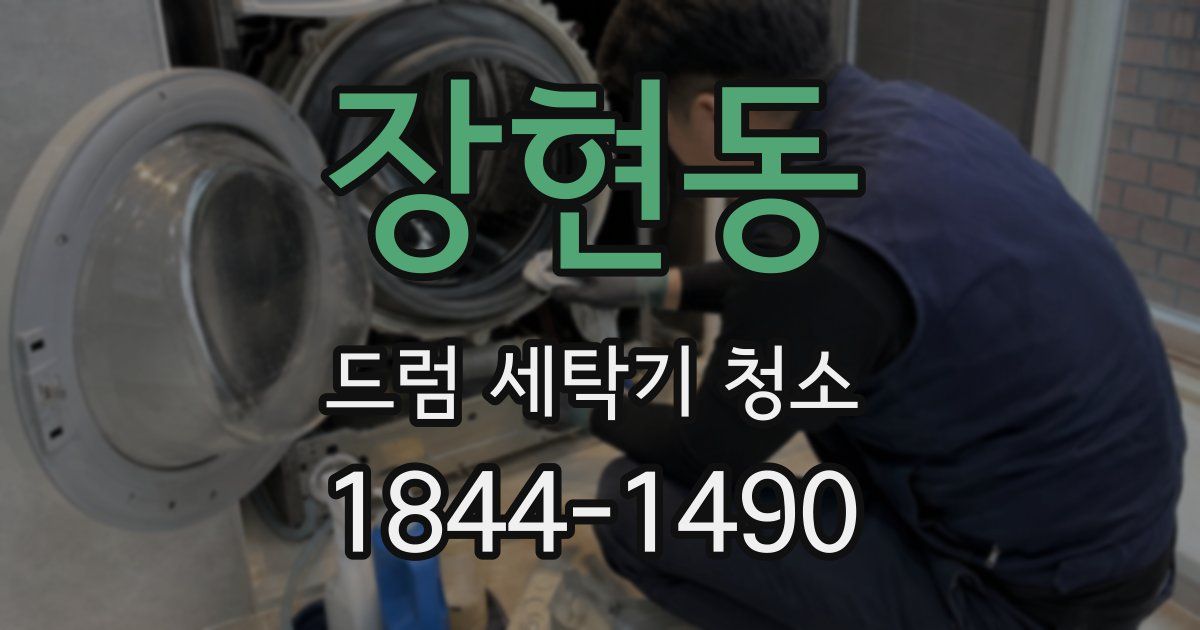 장현동 드럼 세탁기 청소
