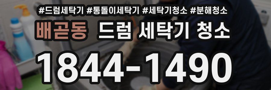 배곧동 드럼 세탁기 청소