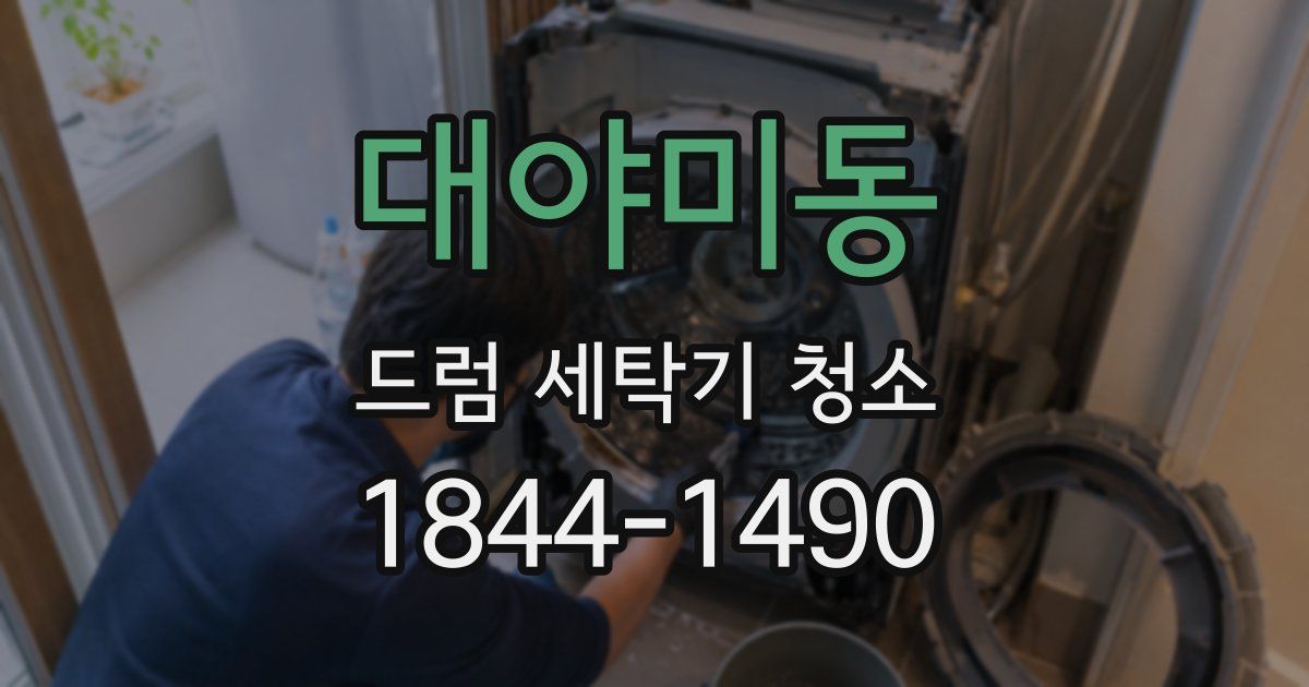 대야미동 드럼 세탁기 청소