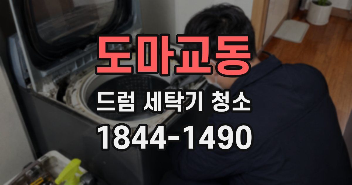 도마교동 드럼 세탁기 청소