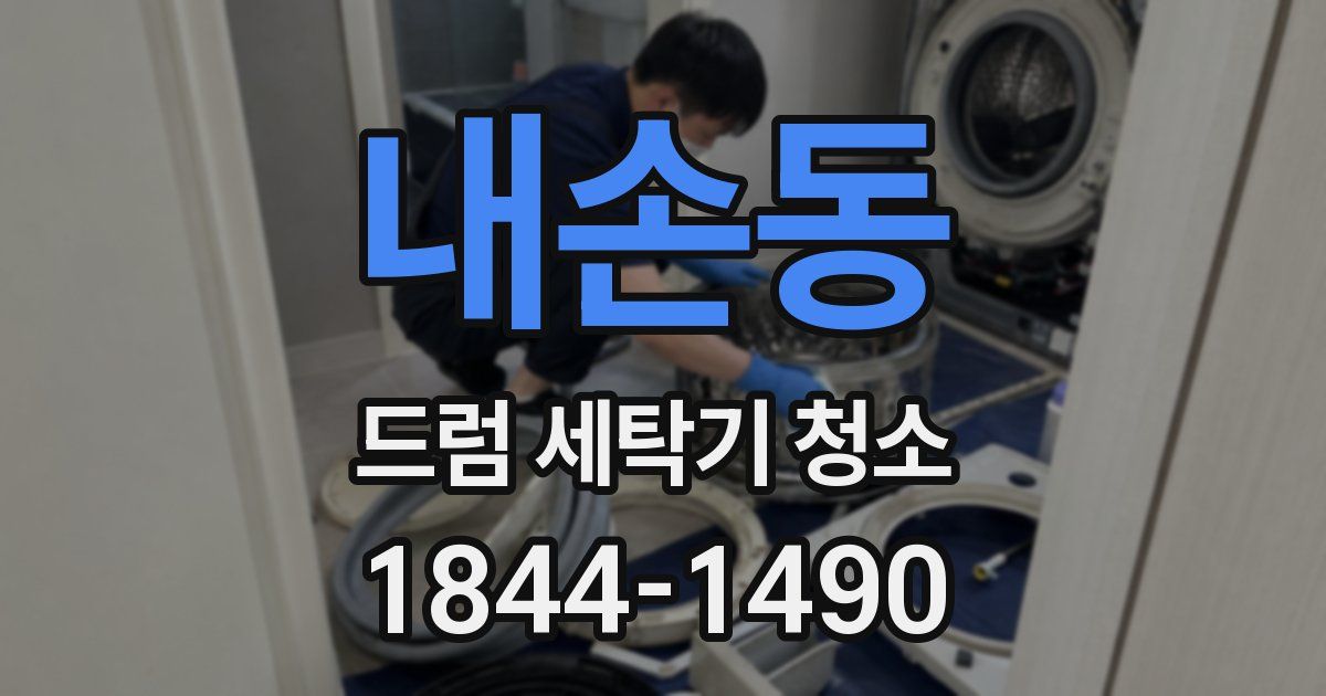 내손동 드럼 세탁기 청소