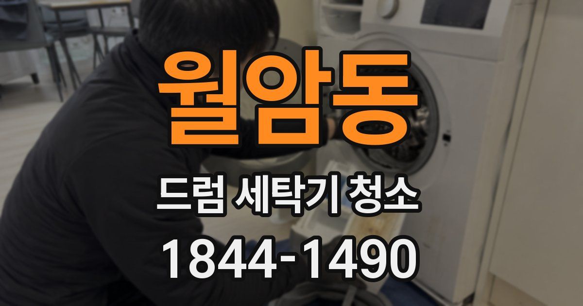 월암동 드럼 세탁기 청소
