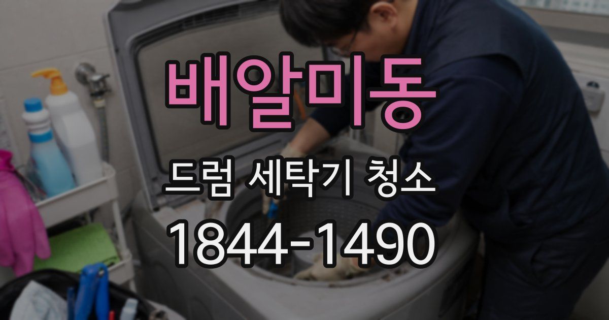 배알미동 드럼 세탁기 청소