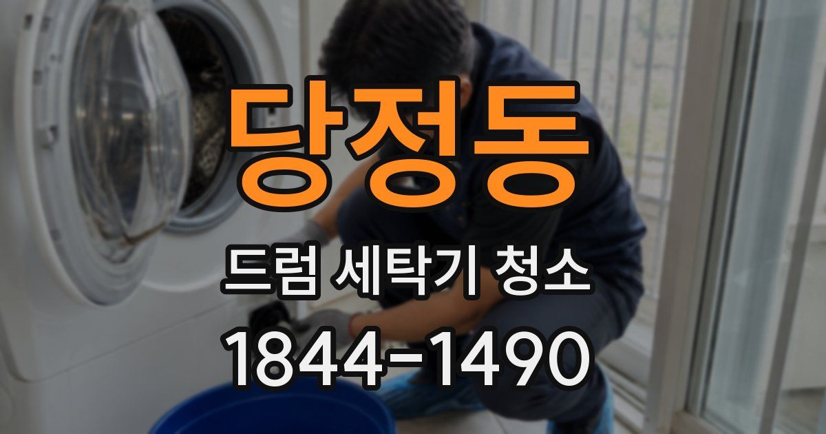 당정동 드럼 세탁기 청소