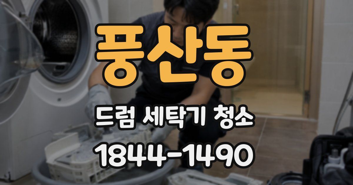 풍산동 드럼 세탁기 청소
