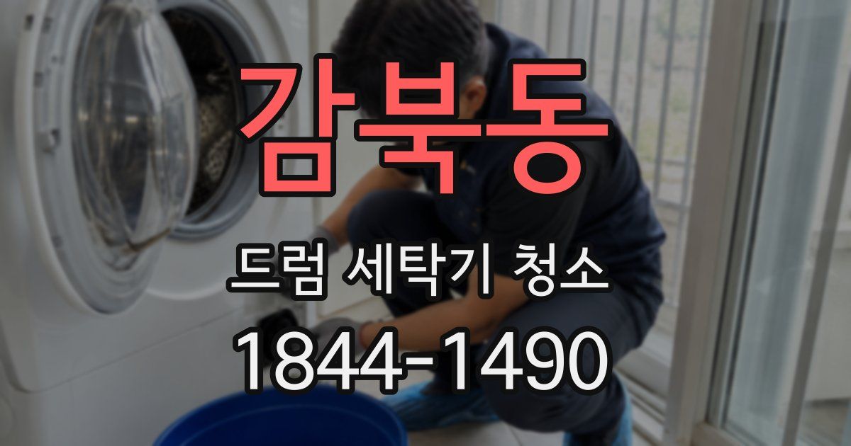 감북동 드럼 세탁기 청소