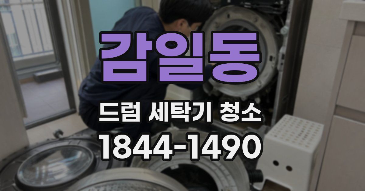 감일동 드럼 세탁기 청소