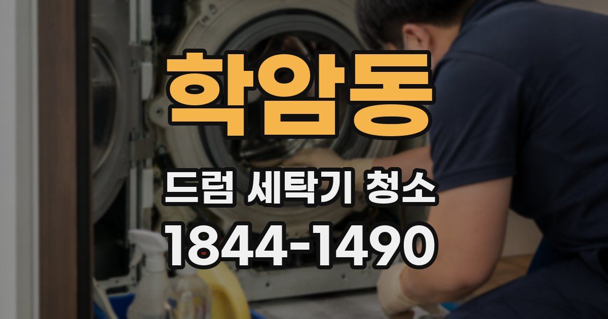 학암동 드럼 세탁기 청소