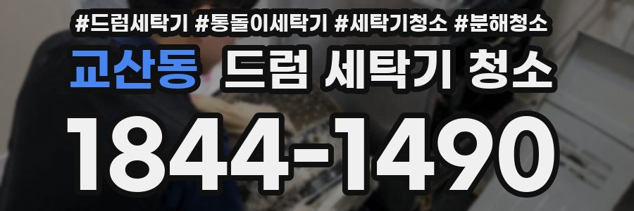 교산동 드럼 세탁기 청소