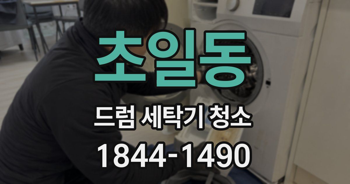 초일동 드럼 세탁기 청소
