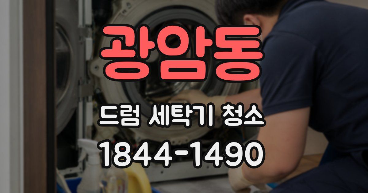 광암동 드럼 세탁기 청소