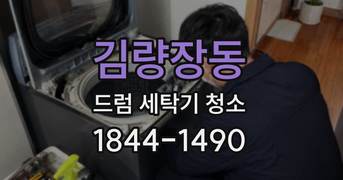 김량장동 드럼 세탁기 청소