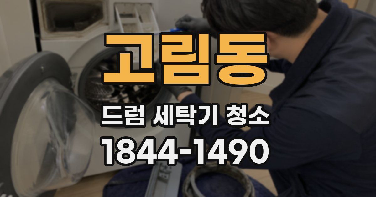 고림동 드럼 세탁기 청소