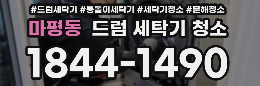 마평동 드럼 세탁기 청소