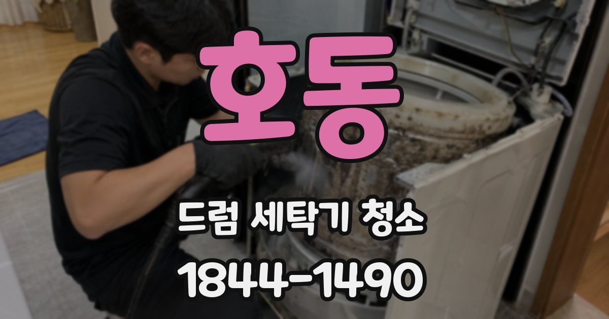 호동 드럼 세탁기 청소